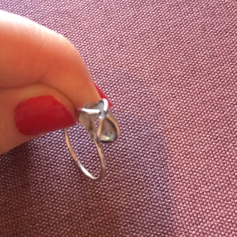 Size 8 Herkimer Diamond Stackable Silver Ring - image 3